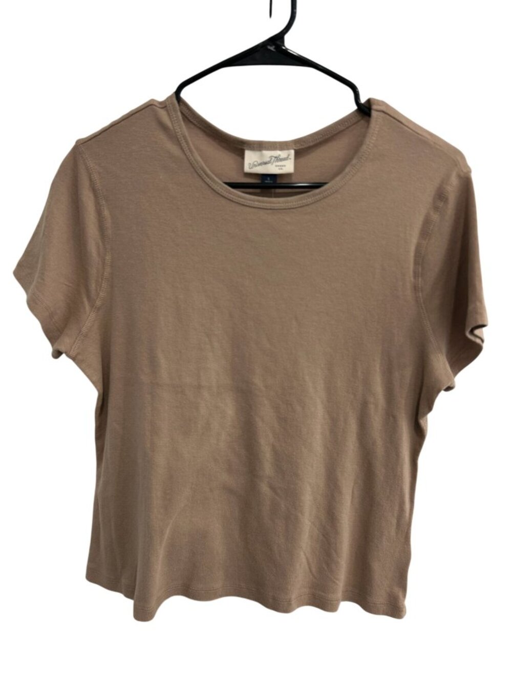 Universal Thread Large Taupe Crewneck T-Shirt 100% Cotton Casual Normcore NWT